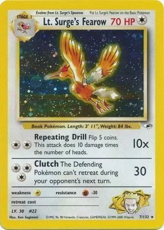 Lt. Surge's Fearow — Gym Heroes