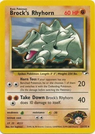 Brock's Rhyhorn — Gym Heroes