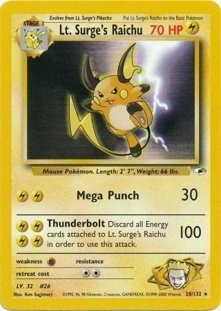 Lt. Surge's Raichu — Gym Heroes