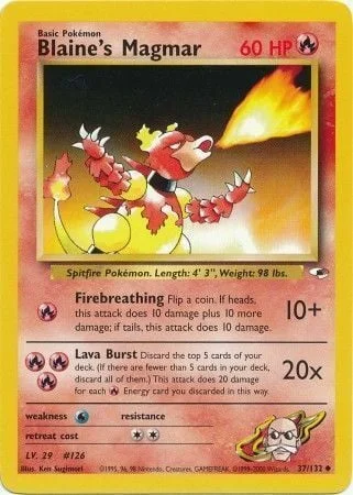 Blaine's Magmar — Gym Heroes