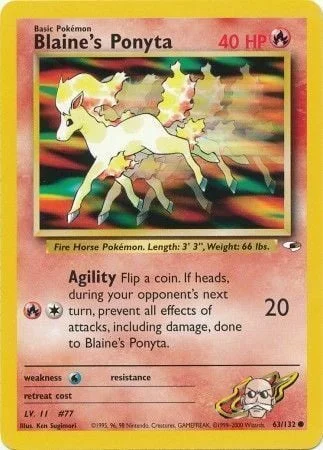 Blaine's Ponyta — Gym Heroes