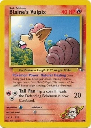 Blaine's Vulpix — Gym Heroes