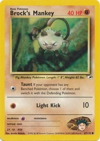 Brock's Mankey — Gym Heroes