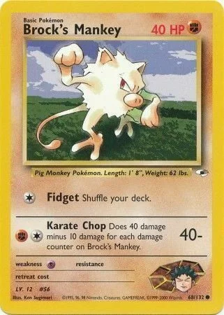Brock's Mankey — Gym Heroes