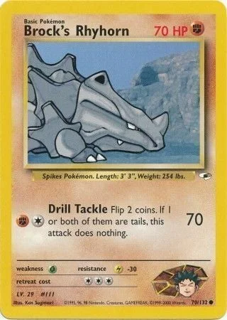Brock's Rhyhorn — Gym Heroes