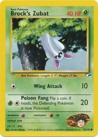 Brock's Zubat — Gym Heroes