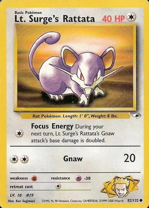 Lt. Surge's Rattata — Gym Heroes
