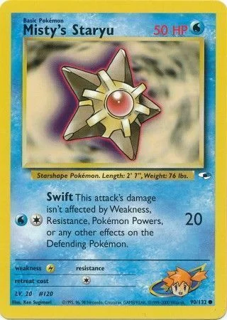 Misty's Staryu Lv.20 — Gym Heroes