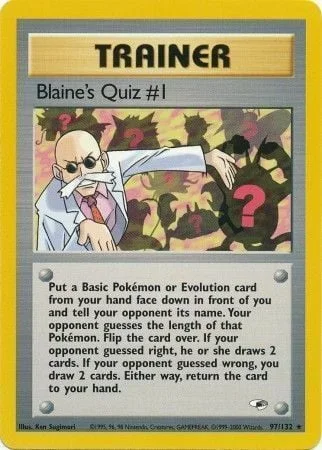 Blaine's Quiz #1 — Gym Heroes