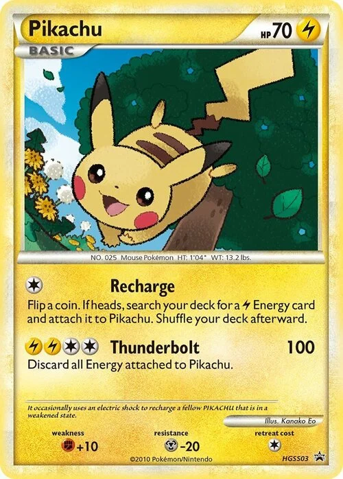Pikachu — HGSS Black Star Promos