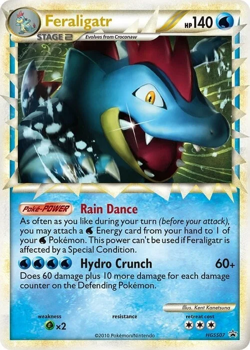 Feraligatr — HGSS Black Star Promos