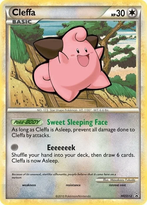 Cleffa — HGSS Black Star Promos