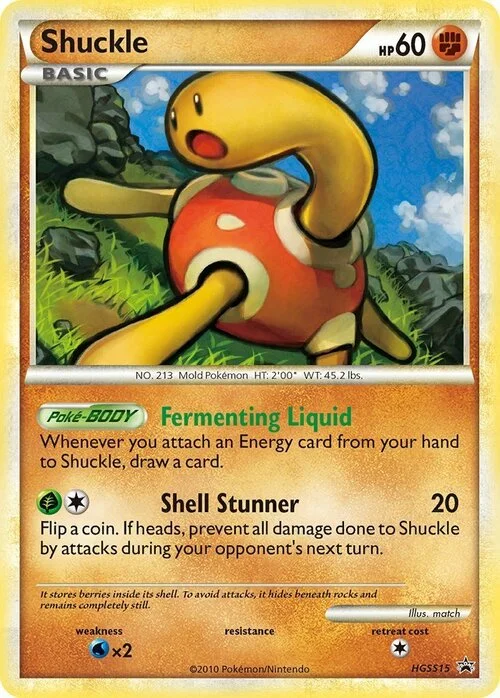 Shuckle — HGSS Black Star Promos