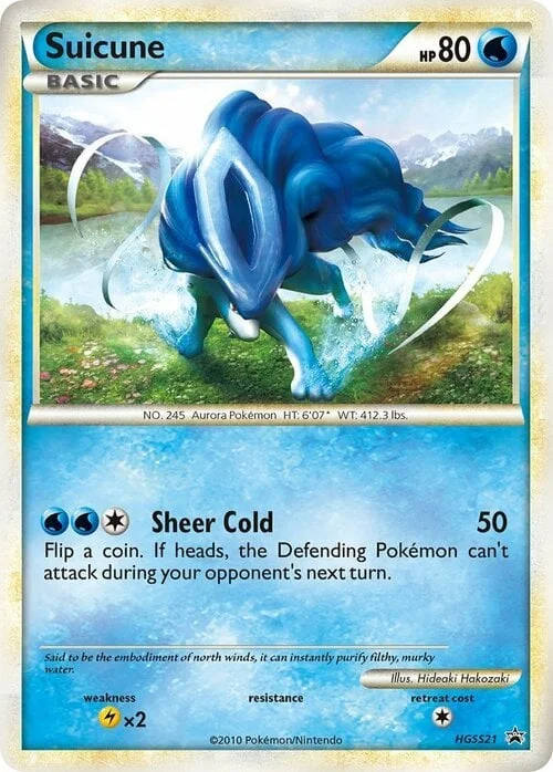 Suicune — HGSS Black Star Promos