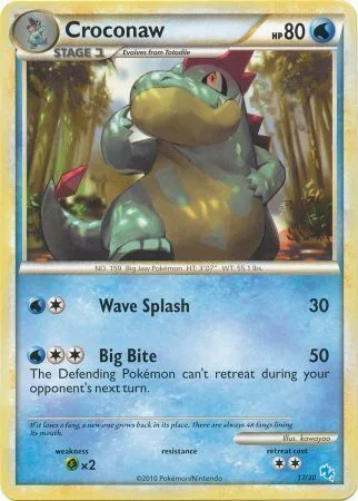Croconaw — HS Trainer Kit (Gyarados)
