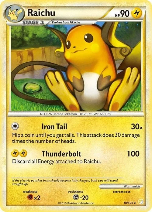 Raichu — HeartGold & SoulSilver