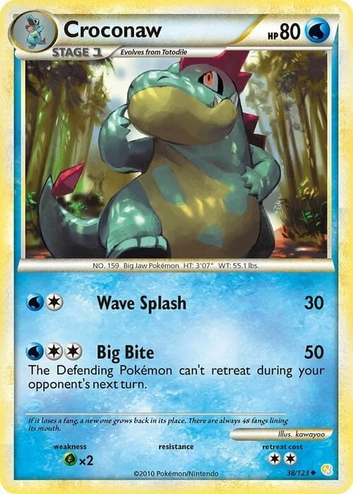 Croconaw — HeartGold & SoulSilver