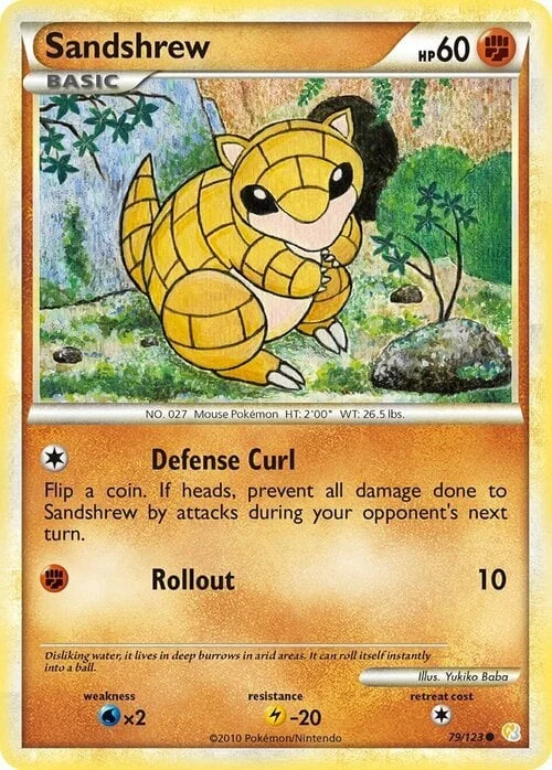 Sandshrew — HeartGold & SoulSilver