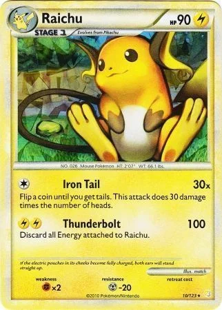 Raichu — HeartGold & SoulSilver Promos