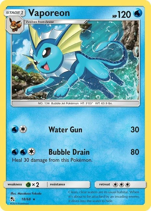 Vaporeon — Hidden Fates