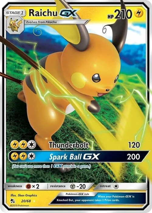 Raichu GX — Hidden Fates