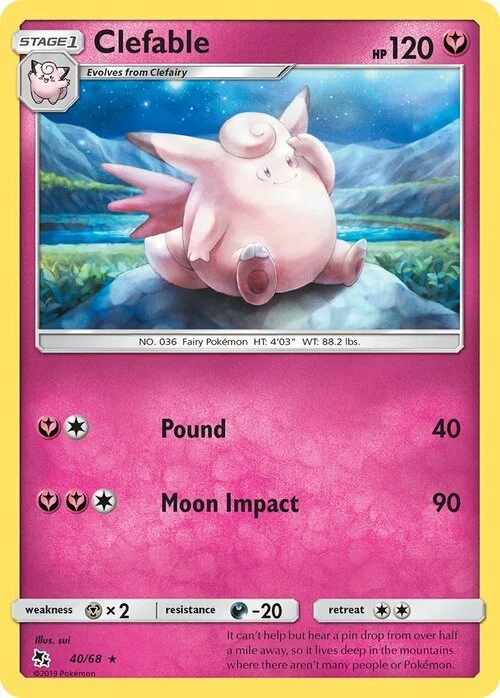 Clefable — Hidden Fates