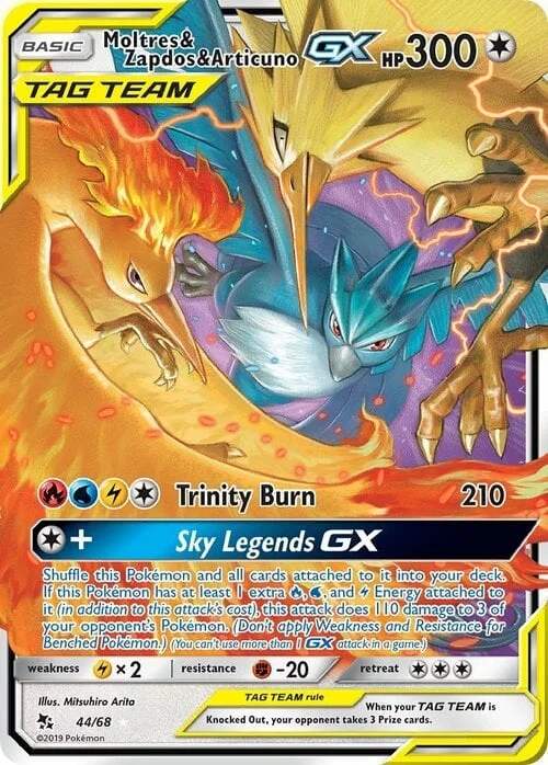 Moltres & Zapdos & Articuno GX — Hidden Fates