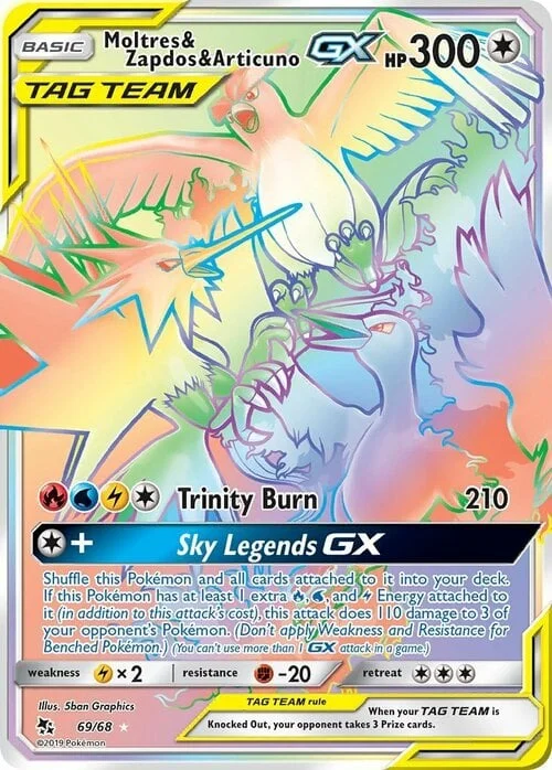 Moltres & Zapdos & Articuno GX — Hidden Fates