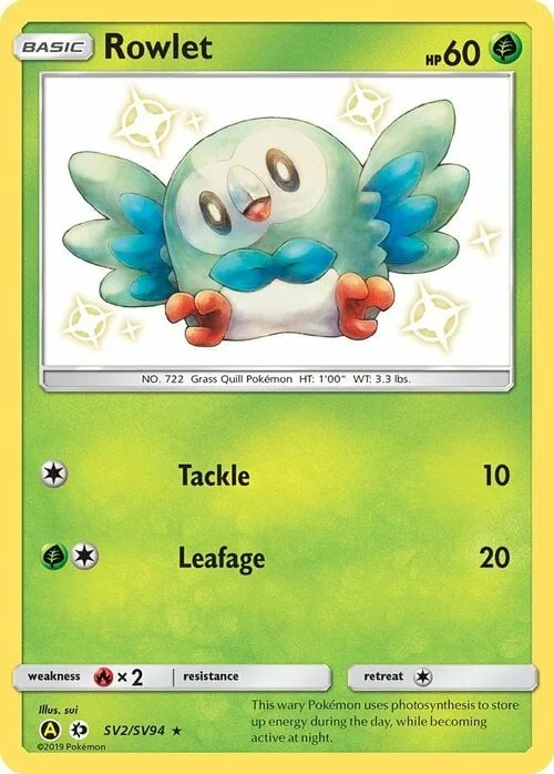 Rowlet — Hidden Fates