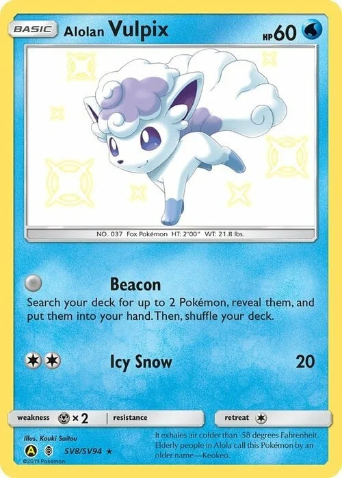 Alolan Vulpix — Hidden Fates