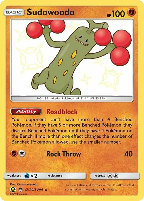 Sudowoodo — Hidden Fates