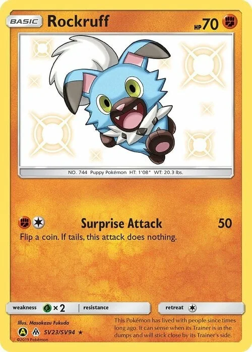 Rockruff — Hidden Fates