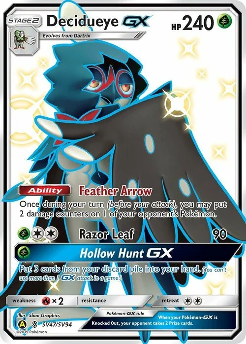 Decidueye GX — Hidden Fates