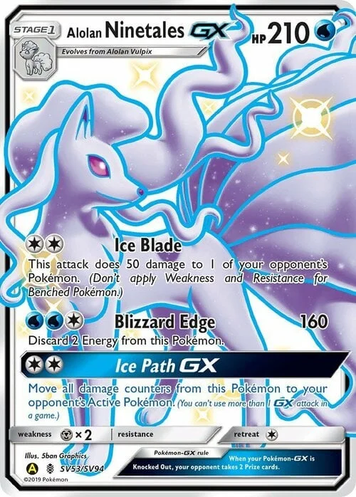 Alolan Ninetales GX — Hidden Fates