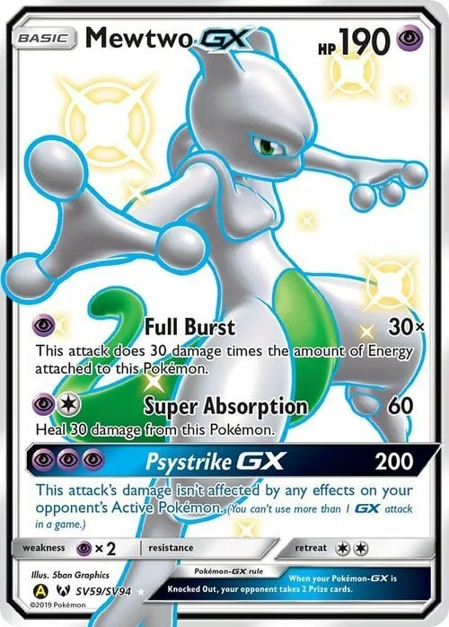 Mewtwo GX — Hidden Fates