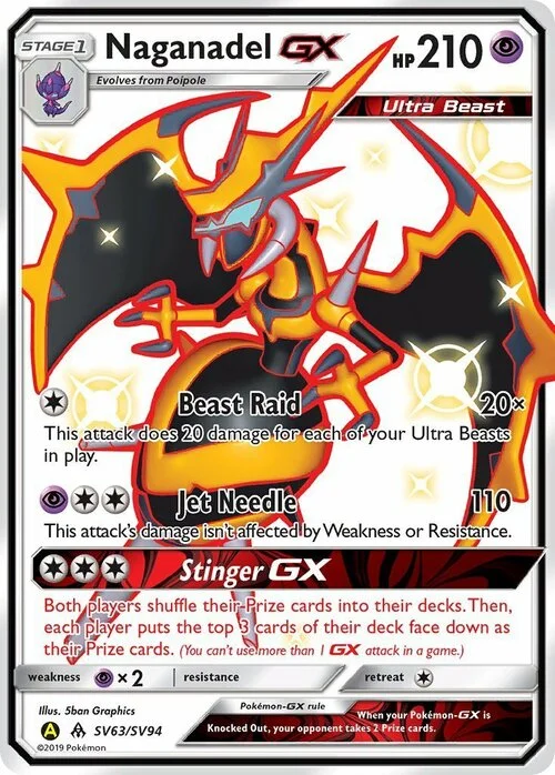 Naganadel GX — Hidden Fates