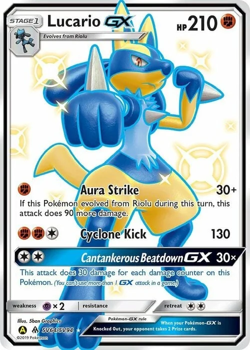 Lucario GX — Hidden Fates