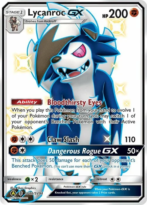 Lycanroc GX — Hidden Fates