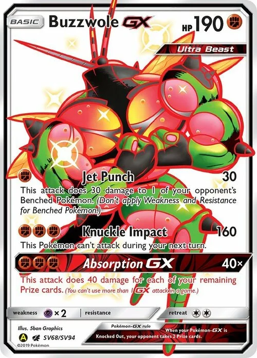 Buzzwole GX — Hidden Fates