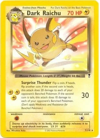 Dark Raichu — Theme Deck & Blisters Exclusives