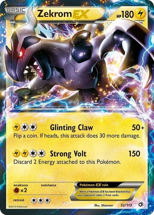 Zekrom EX — Legendary Treasures