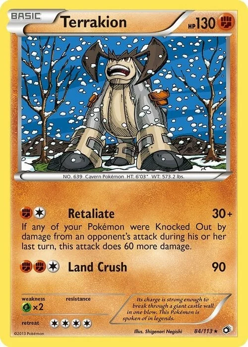 Terrakion — Legendary Treasures