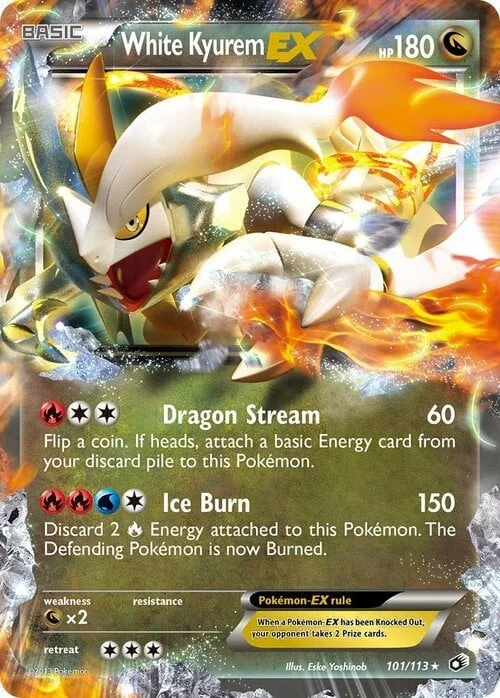 White Kyurem EX — Legendary Treasures