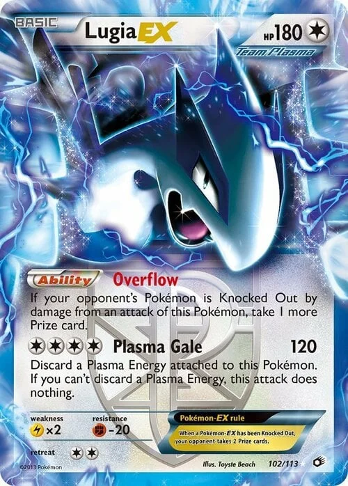 Lugia EX — Legendary Treasures