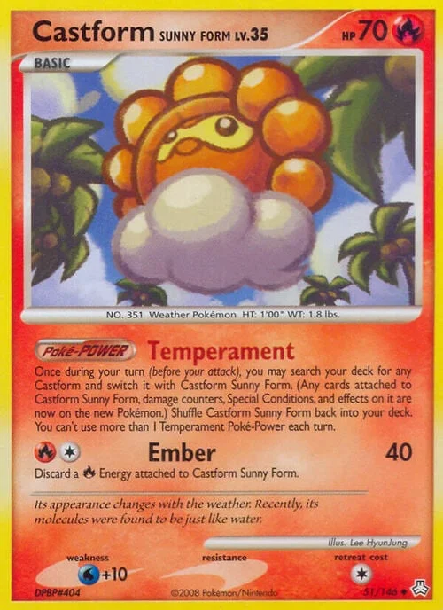 Castform Sunny Form Lv.35 — Legends Awakened