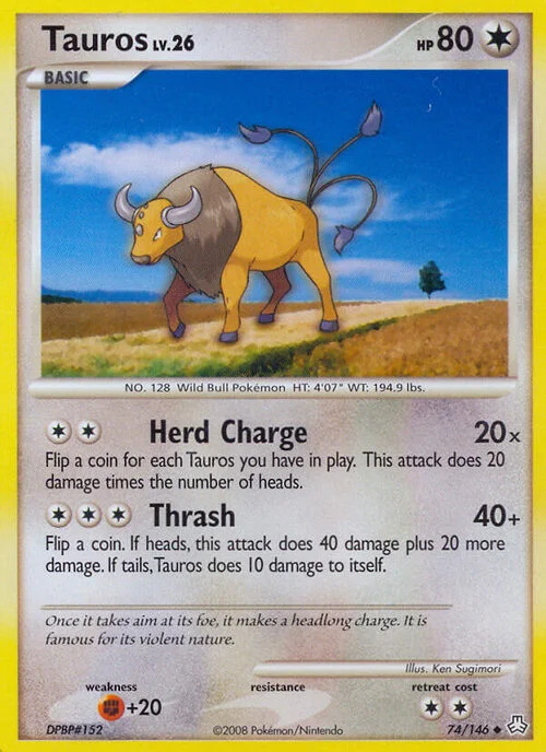 Tauros Lv.26 — Legends Awakened