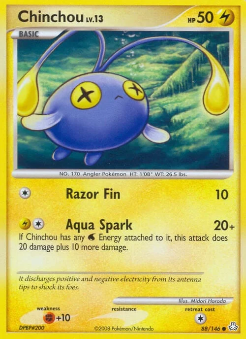 Chinchou Lv.13 — Legends Awakened