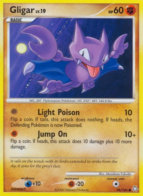 Gligar Lv.19 — Legends Awakened