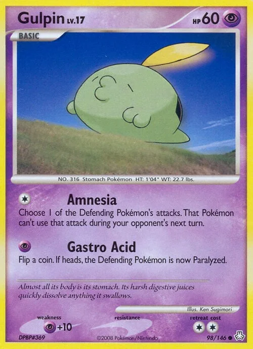 Gulpin Lv.17 — Legends Awakened