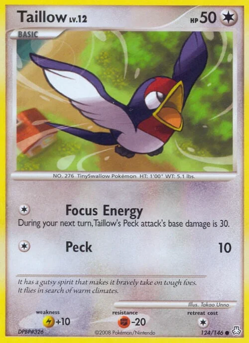 Taillow Lv.12 — Legends Awakened